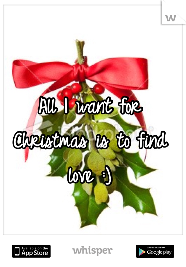 All I want for Christmas is to find love :)