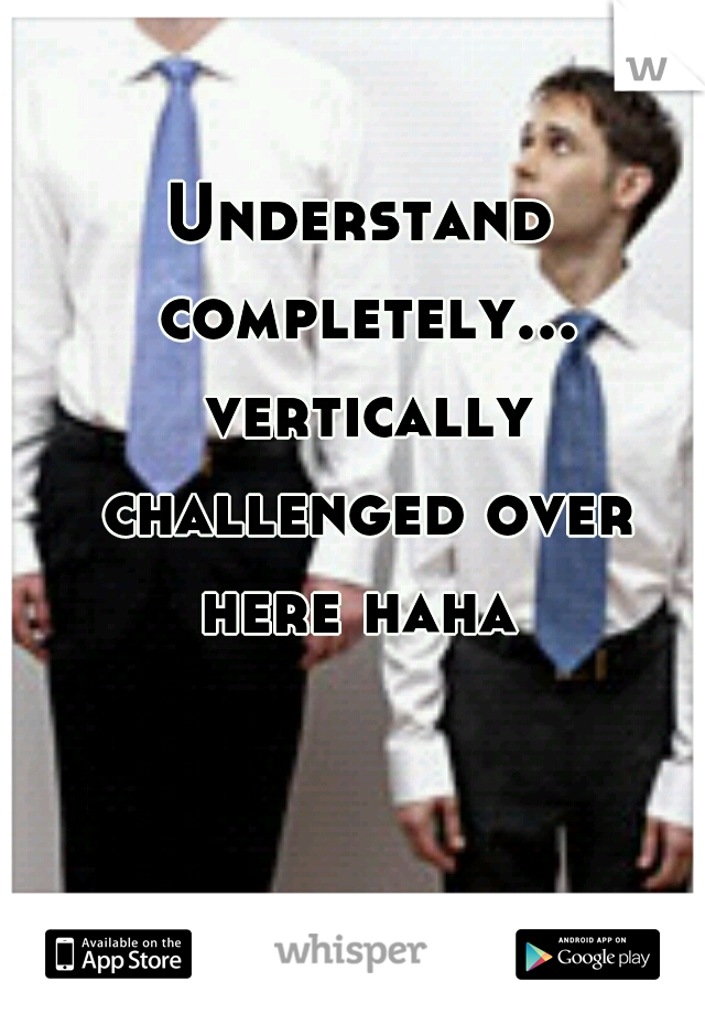 Understand completely... vertically challenged over here haha 