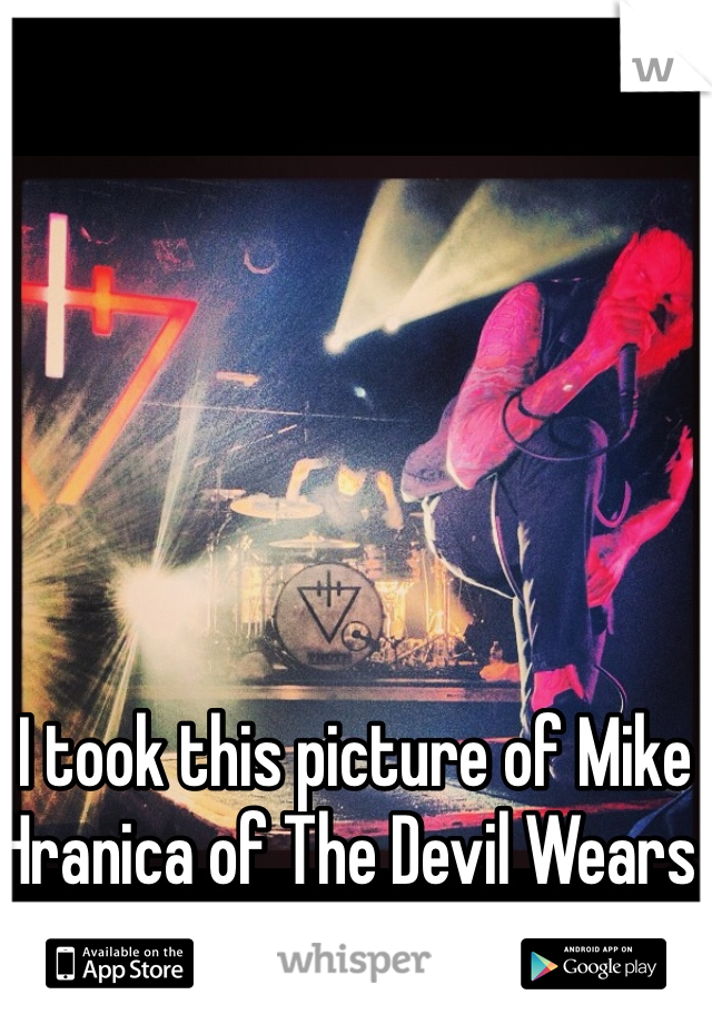 I took this picture of Mike Hranica of The Devil Wears Prada last year.