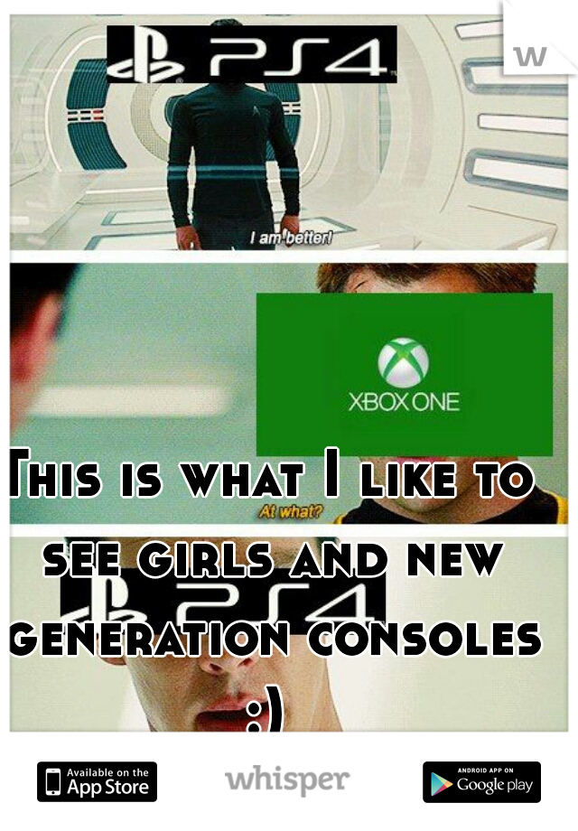 This is what I like to see girls and new generation consoles :) 