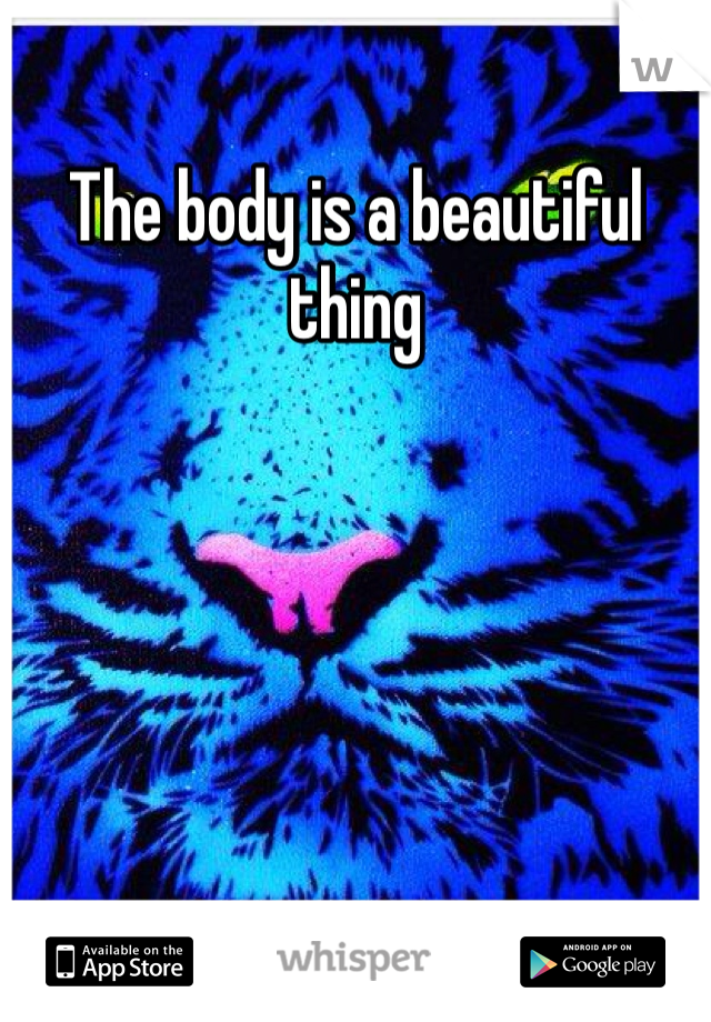 The body is a beautiful thing