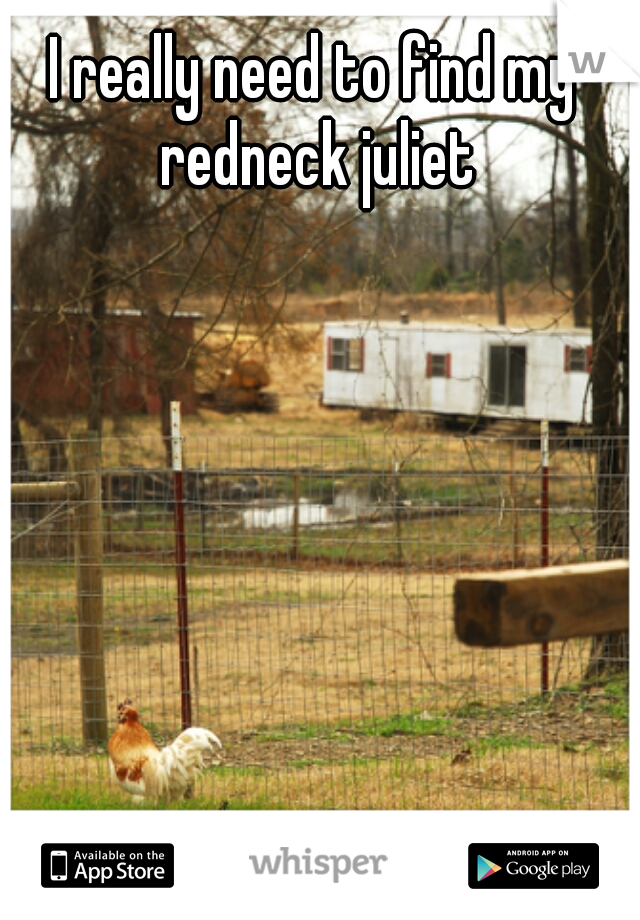 I really need to find my redneck juliet