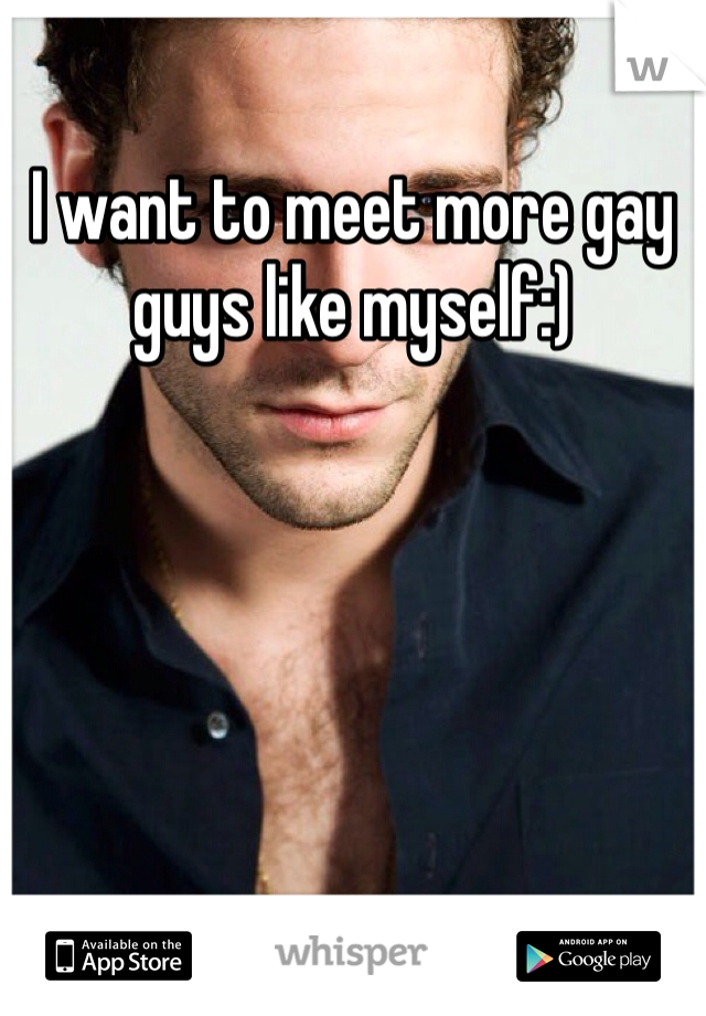 I want to meet more gay guys like myself:)