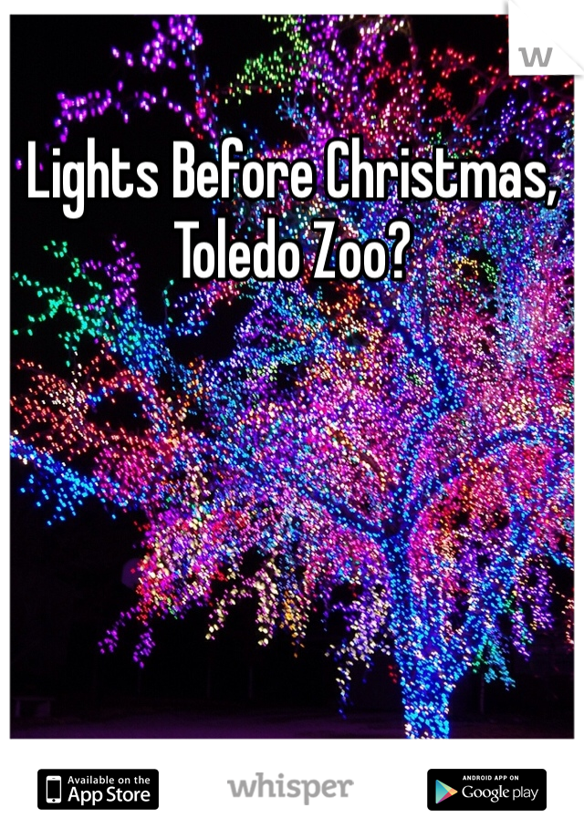 Lights Before Christmas, Toledo Zoo?