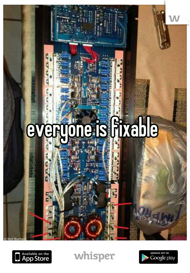 everyone is fixable 