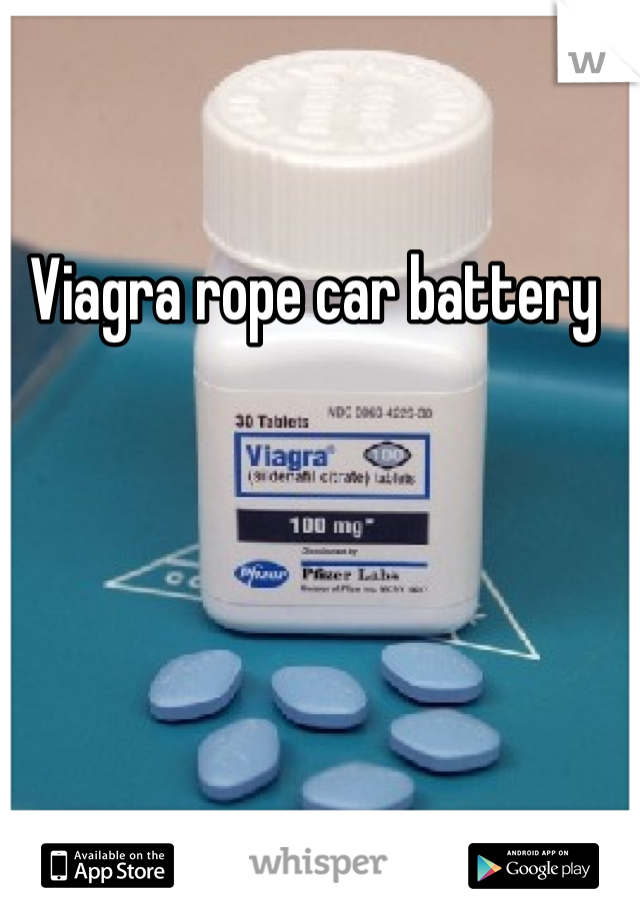 Viagra rope car battery 