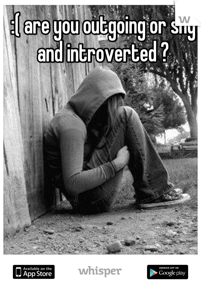 :( are you outgoing or shy and introverted ?