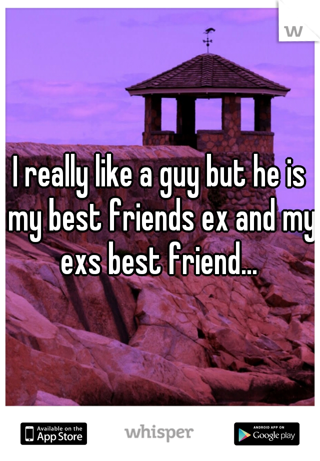 I really like a guy but he is my best friends ex and my exs best friend... 