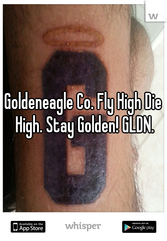 Goldeneagle Co. Fly High Die High. Stay Golden! GLDN.