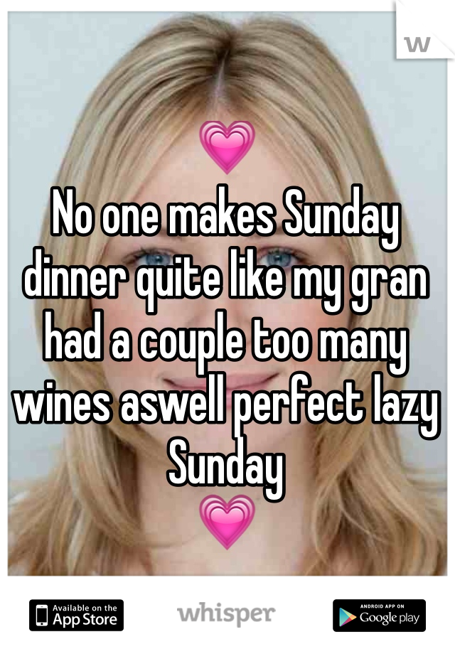 💗
No one makes Sunday dinner quite like my gran had a couple too many wines aswell perfect lazy Sunday
💗