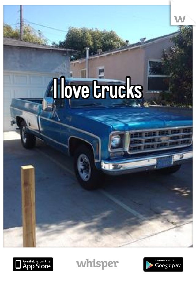 I love trucks