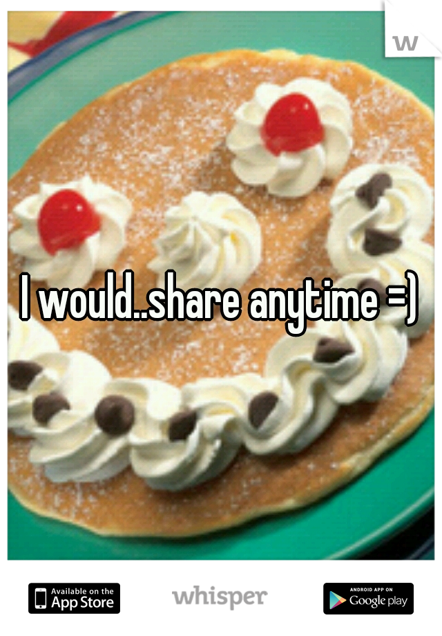 I would..share anytime =)