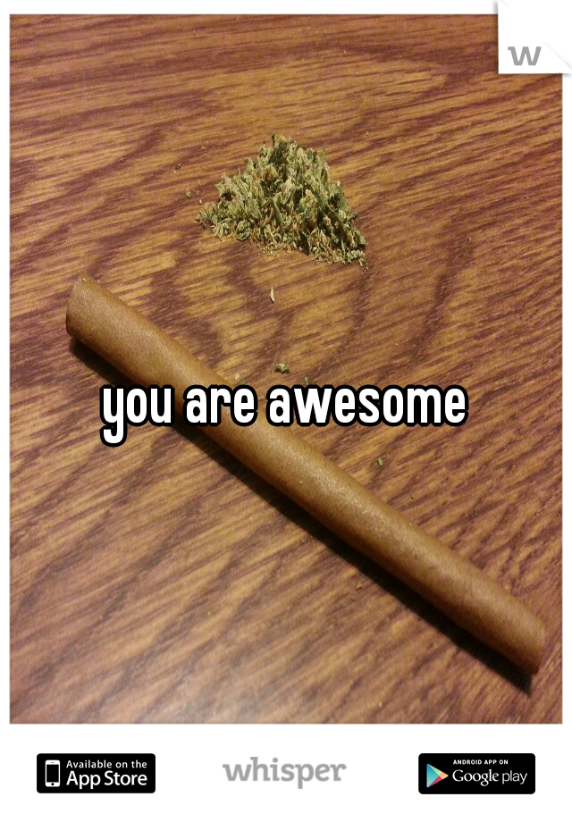 you are awesome