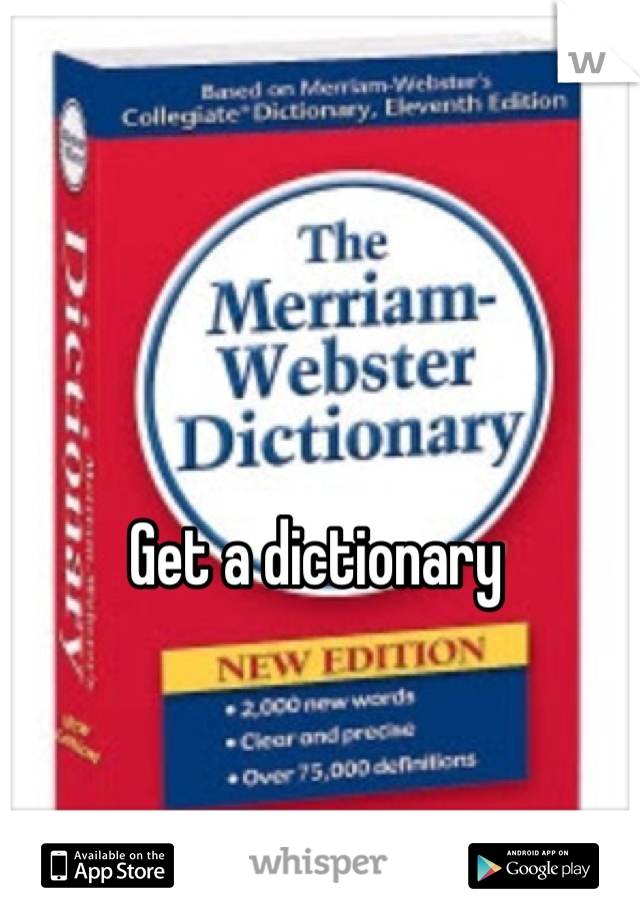

Get a dictionary 