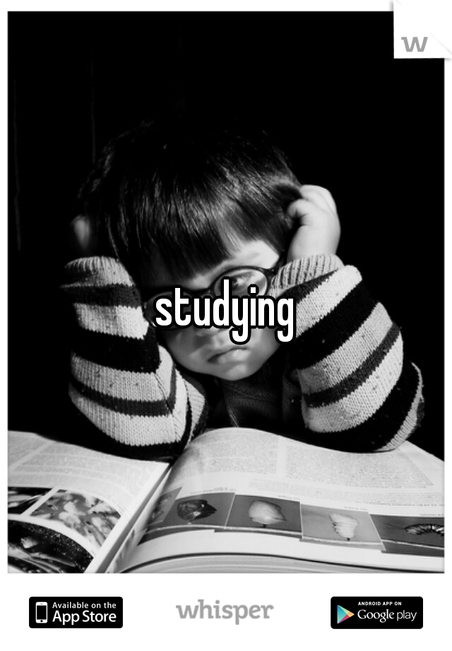 studying