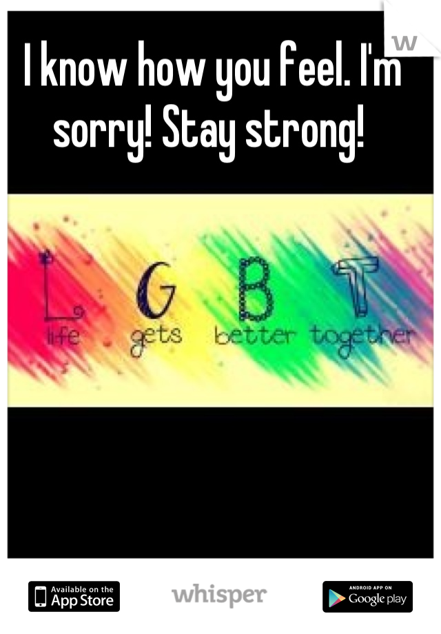 I know how you feel. I'm sorry! Stay strong! 