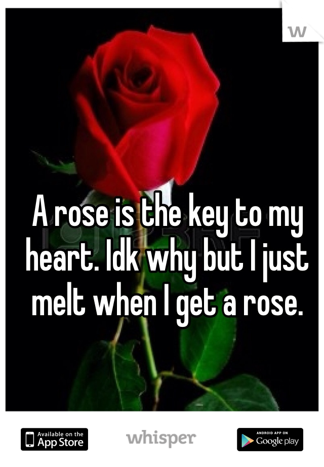 A rose is the key to my heart. Idk why but I just melt when I get a rose.
