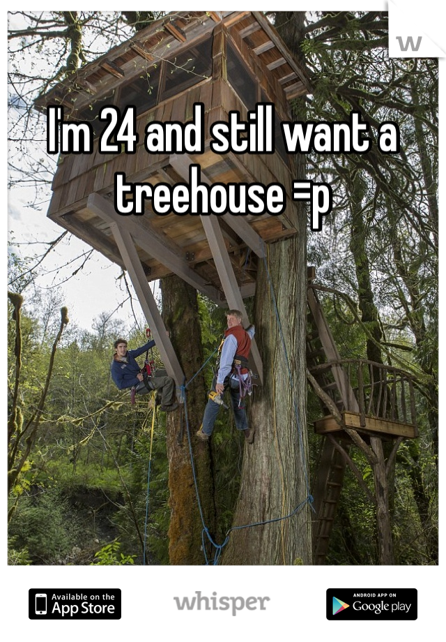 I'm 24 and still want a treehouse =p