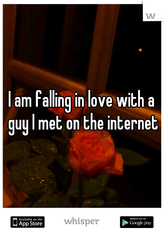 I am falling in love with a guy I met on the internet