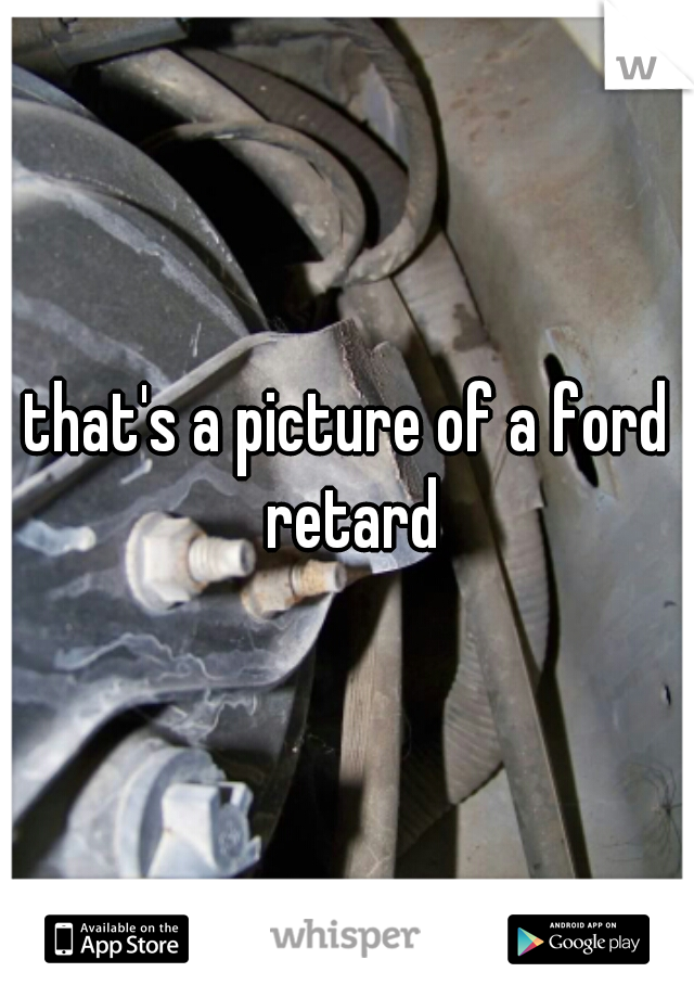 that's a picture of a ford retard