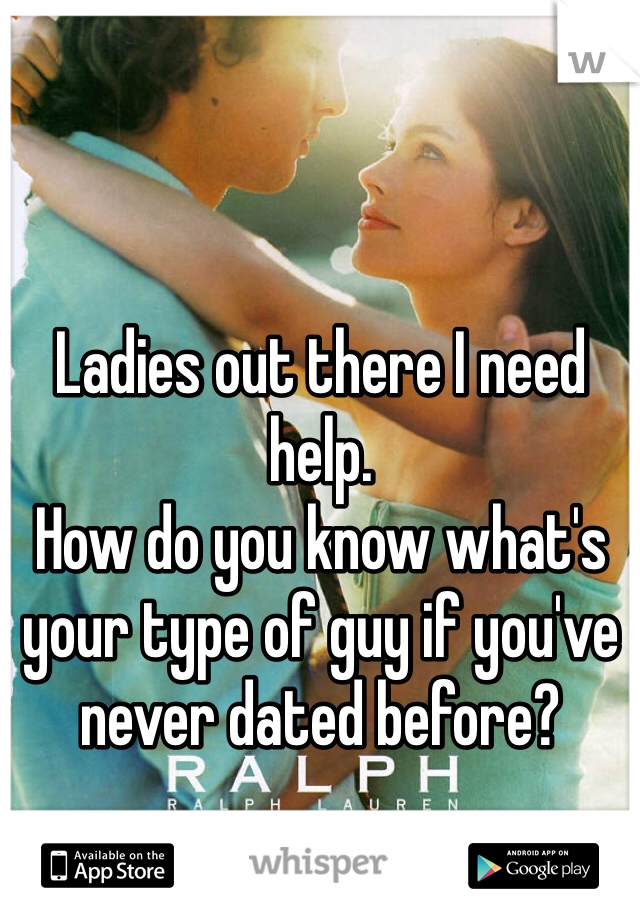 Ladies out there I need help.
How do you know what's your type of guy if you've never dated before?