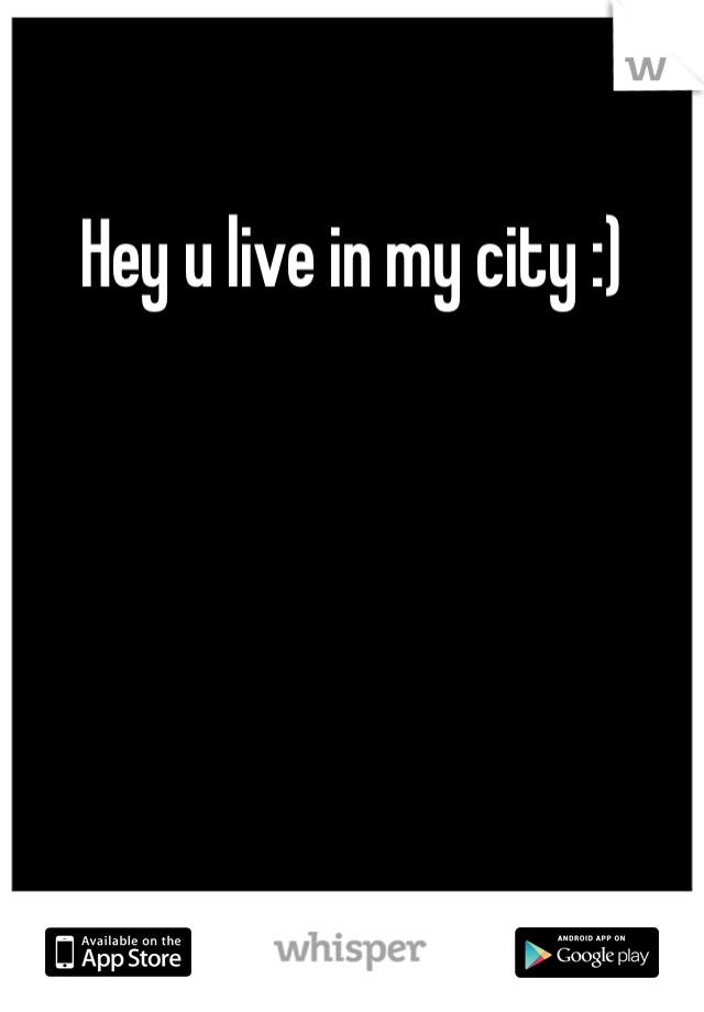 Hey u live in my city :)
