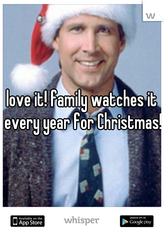 love it! family watches it every year for Christmas! 