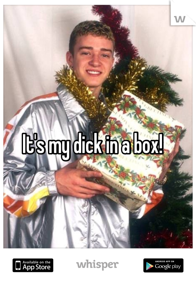 It's my dick in a box!