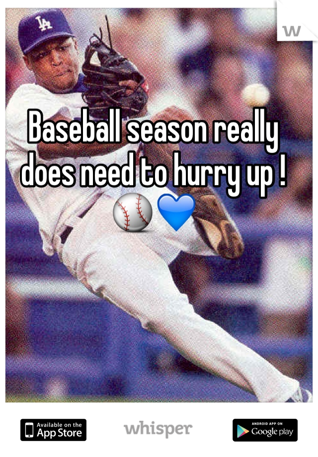 Baseball season really does need to hurry up ! ⚾️💙