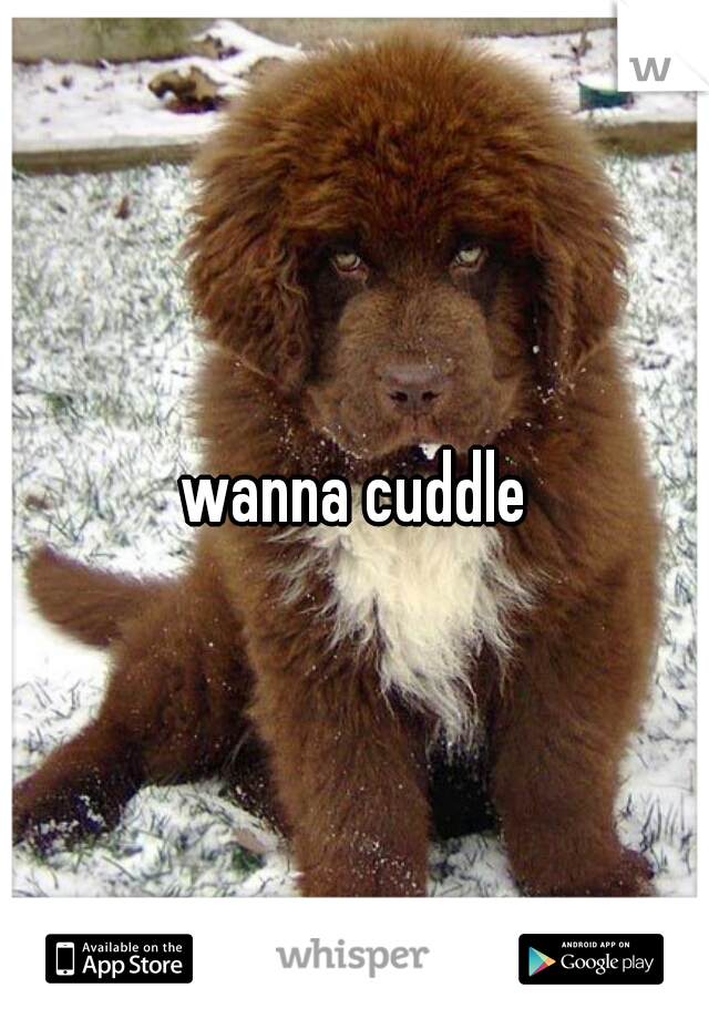 wanna cuddle