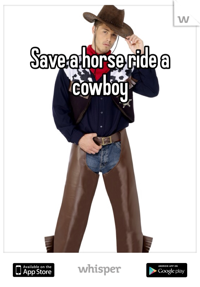 Save a horse ride a cowboy 
