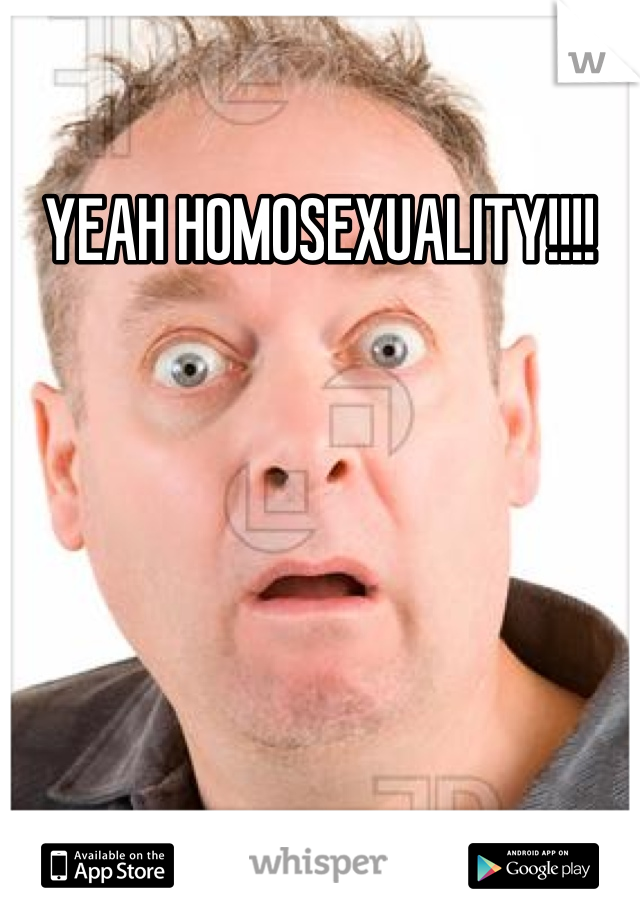 YEAH HOMOSEXUALITY!!!!