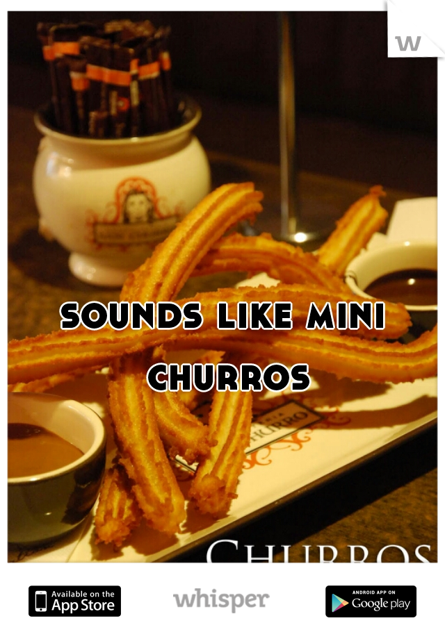 sounds like mini churros