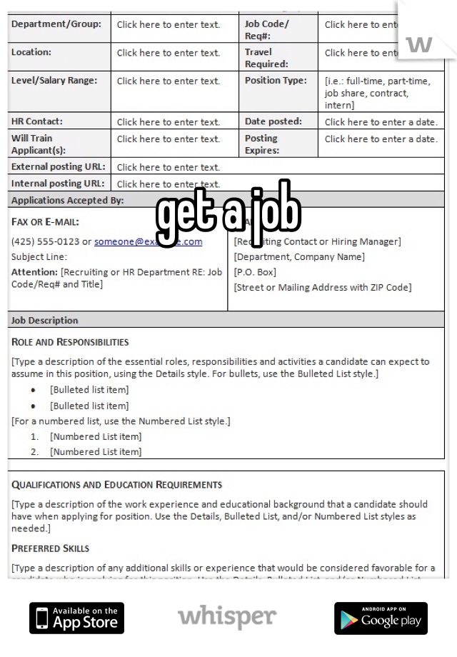 get a job 