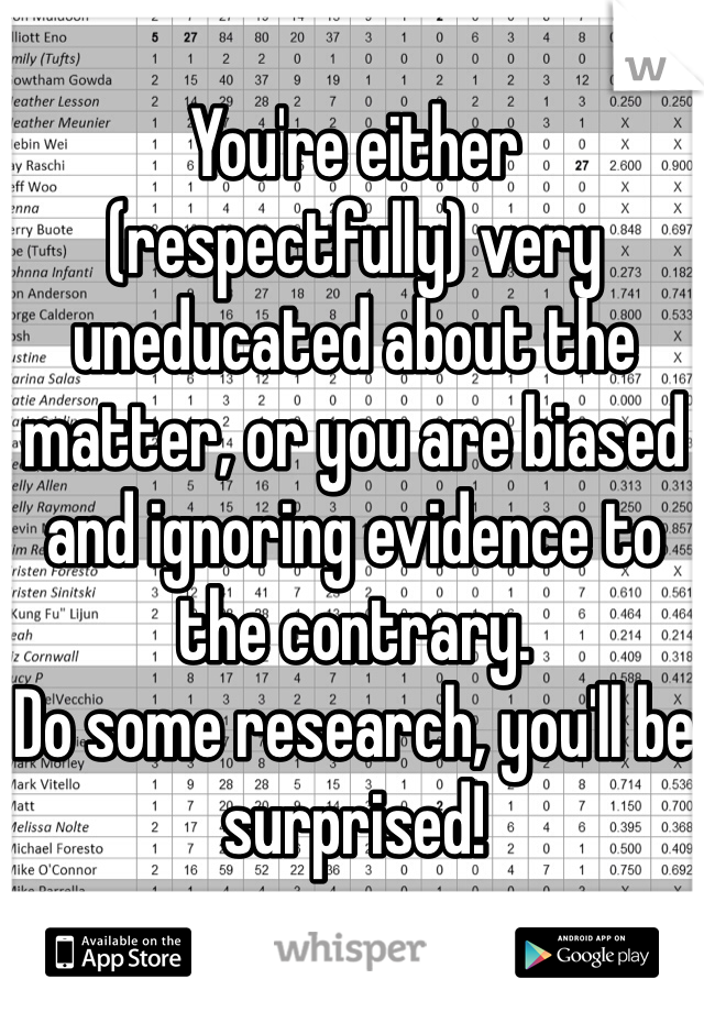 You're either (respectfully) very uneducated about the matter, or you are biased and ignoring evidence to the contrary.
Do some research, you'll be surprised!