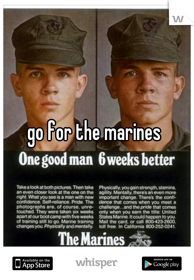 go for the marines 