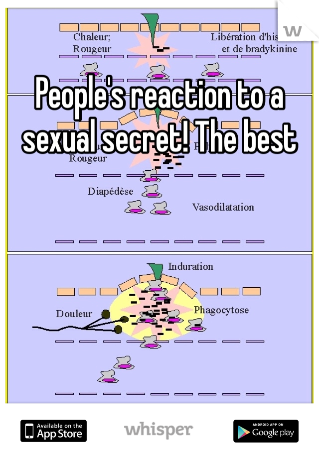 People's reaction to a sexual secret! The best
