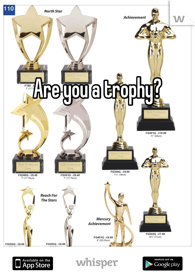 Are you a trophy?
