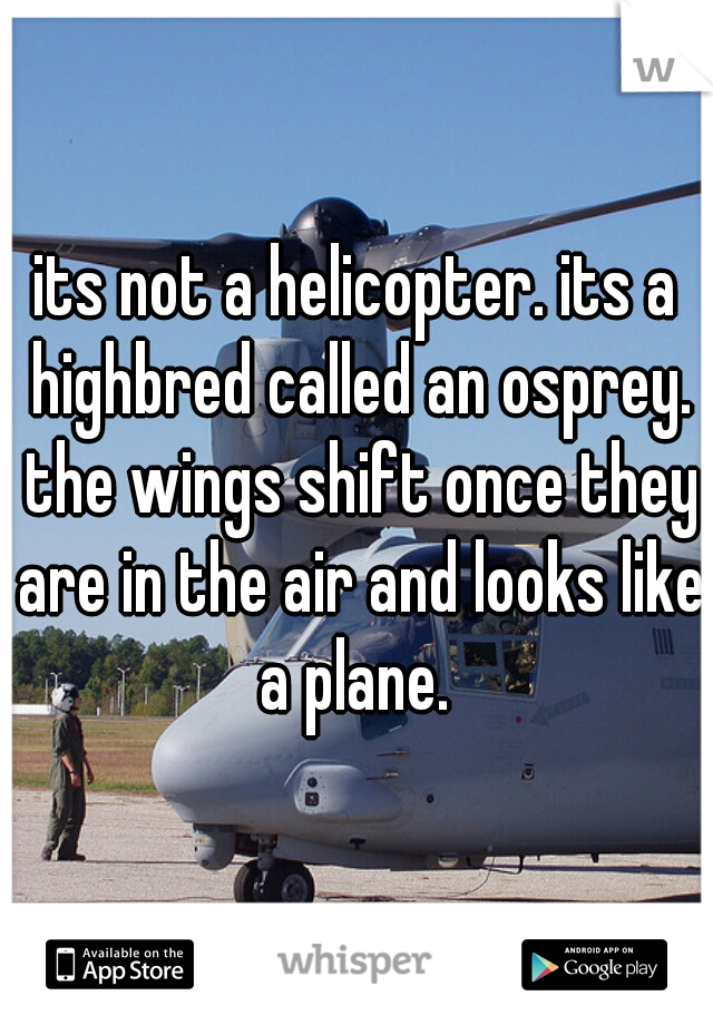 its not a helicopter. its a highbred called an osprey. the wings shift once they are in the air and looks like a plane. 