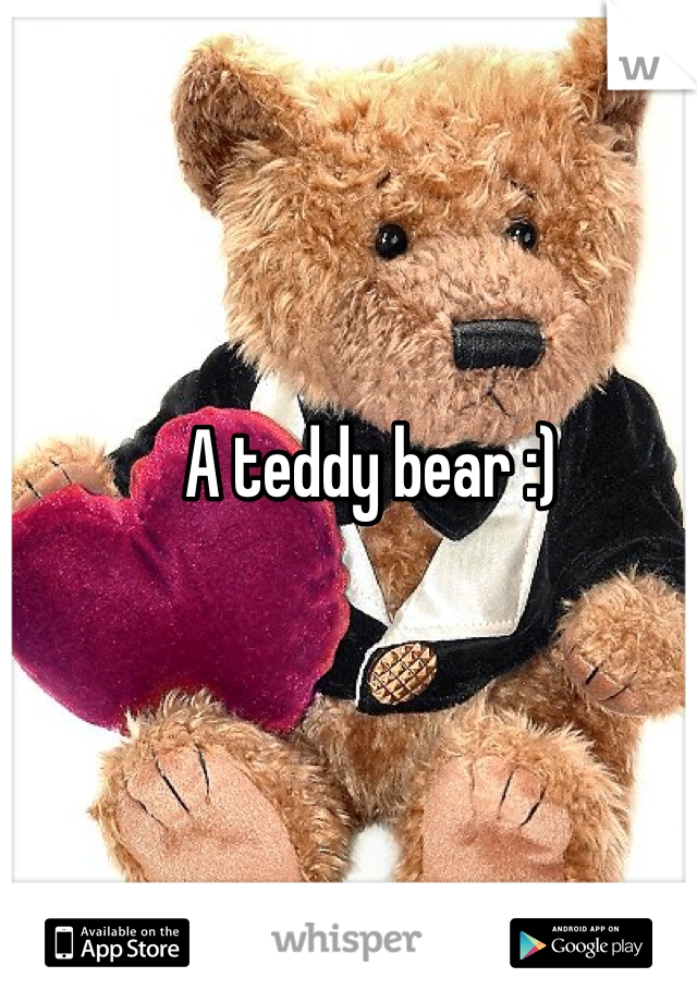 A teddy bear :)