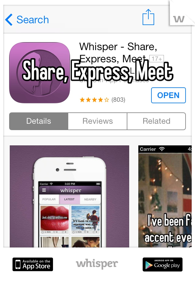 Share, Express, Meet