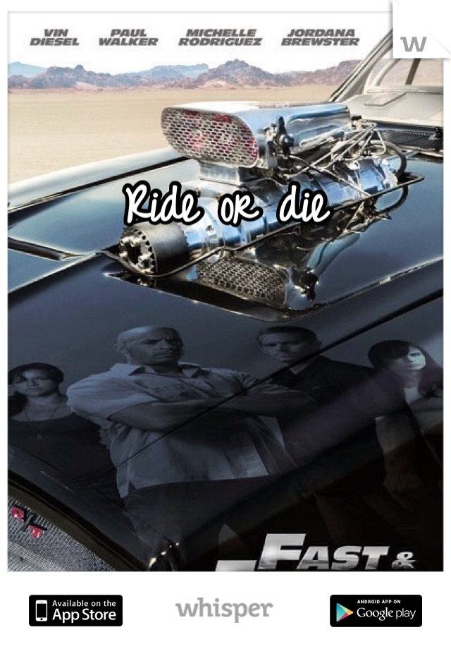 Ride or die 
