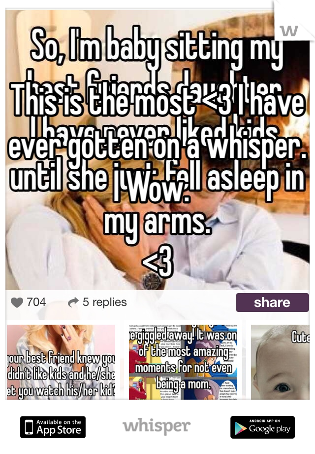 This is the most <3 I have ever gotten on a whisper.
Wow.