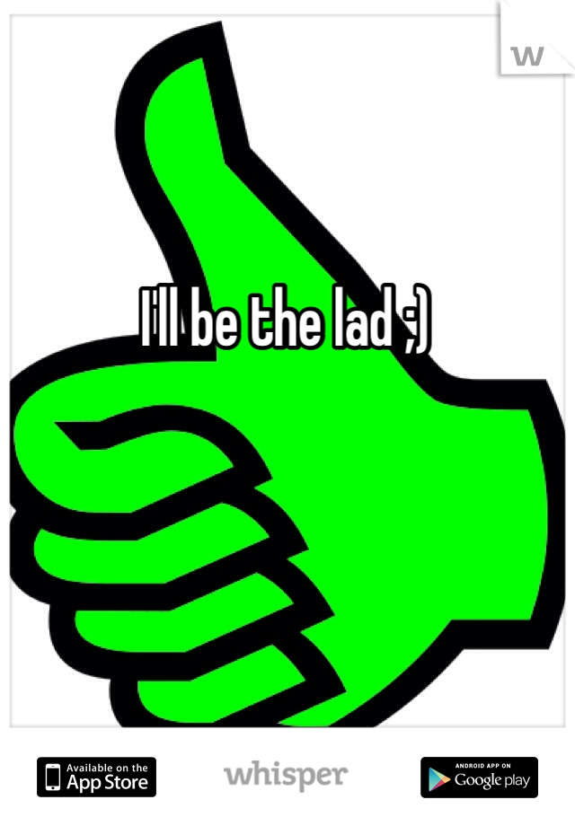 I'll be the lad ;) 