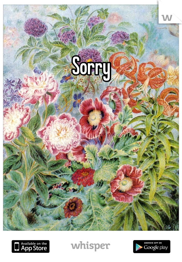 Sorry
