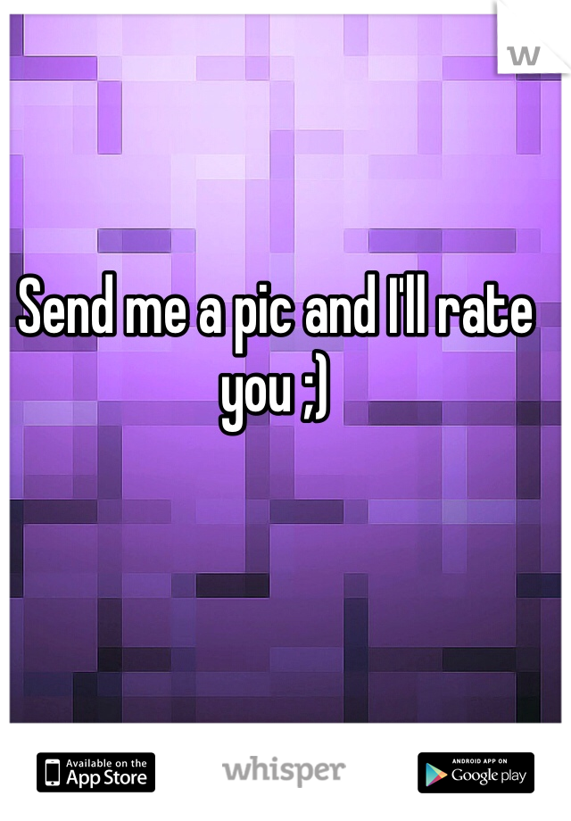 Send me a pic and I'll rate you ;) 