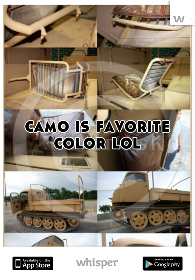 camo is favorite color lol 