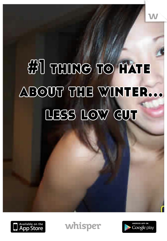 #1 thing to hate about the winter... less low cut