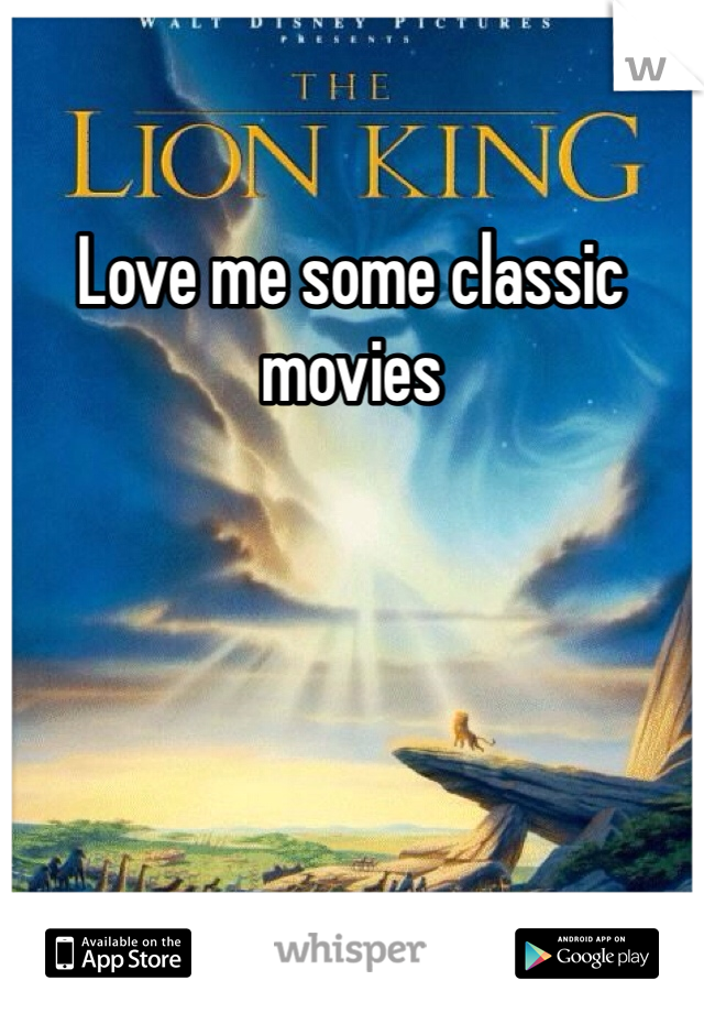 Love me some classic movies