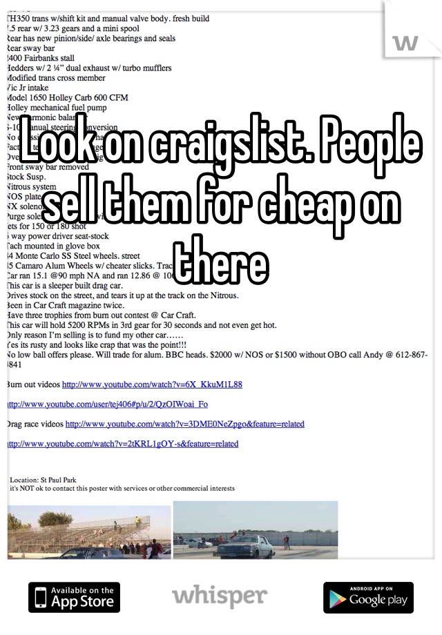 Look on craigslist. People sell them for cheap on there